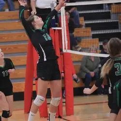 2019 Varsity VB at Eleva-Strum